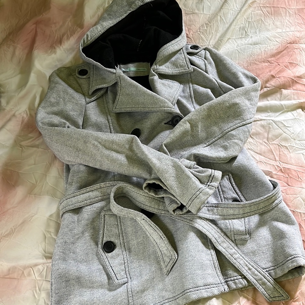 Hooded peacoat